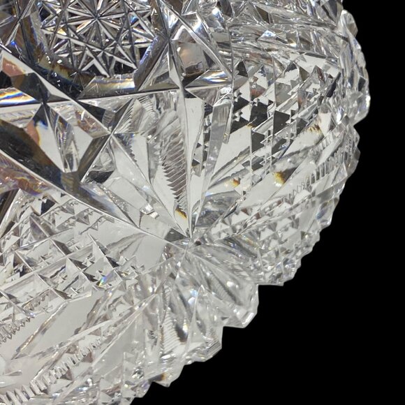 Antique ABP  Hawkes Signed American Brilliant Cut Glass Fruit Custard Bowl 6" - Picture 5 of 16